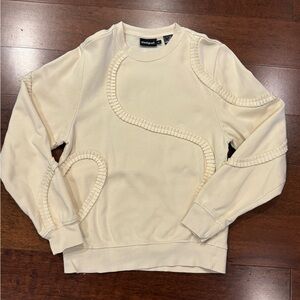 Desigual cream sweatshirt size xs like new